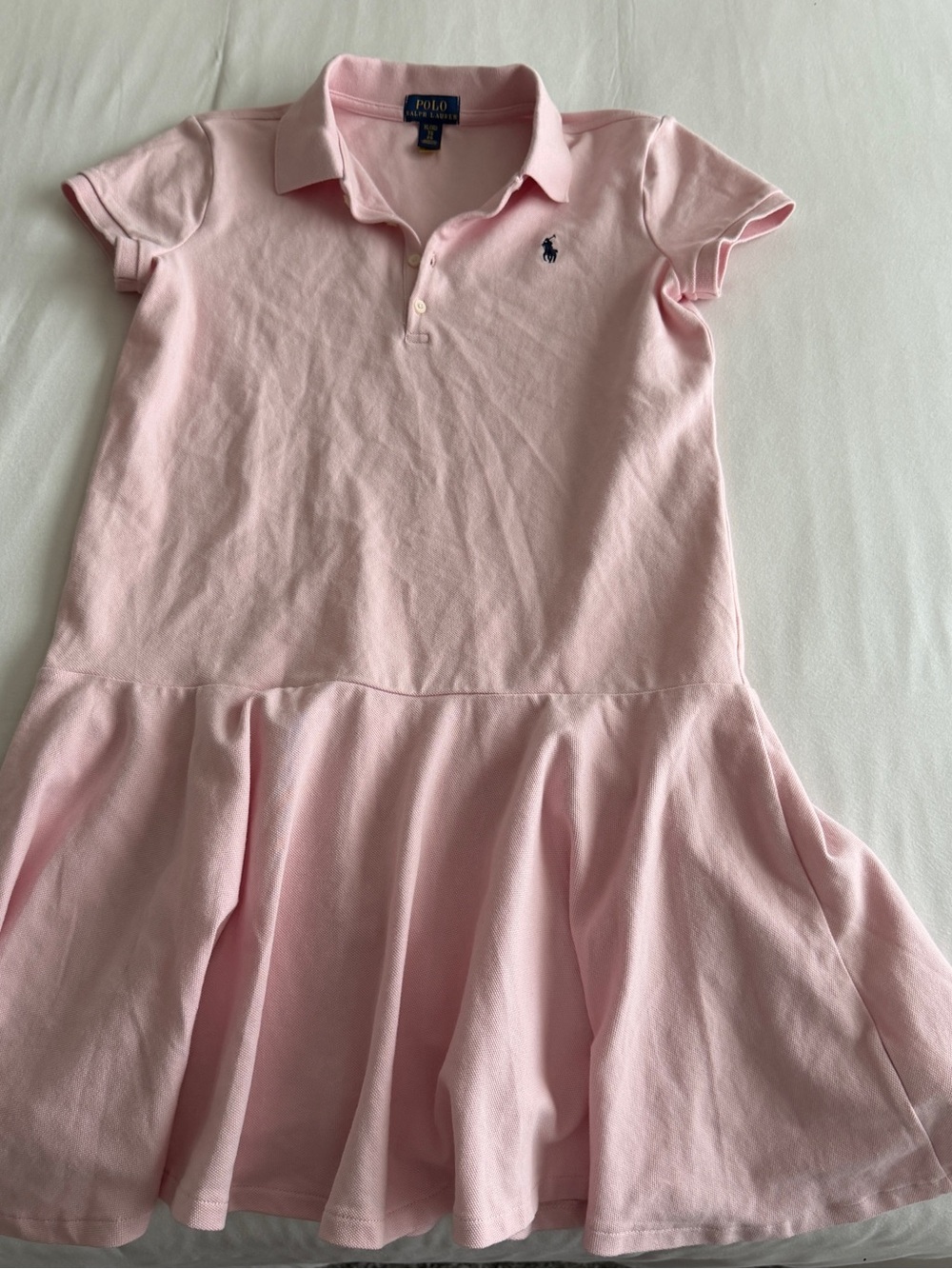 Polo by Ralph Lauren Girls' Light Pink Polo Dress
